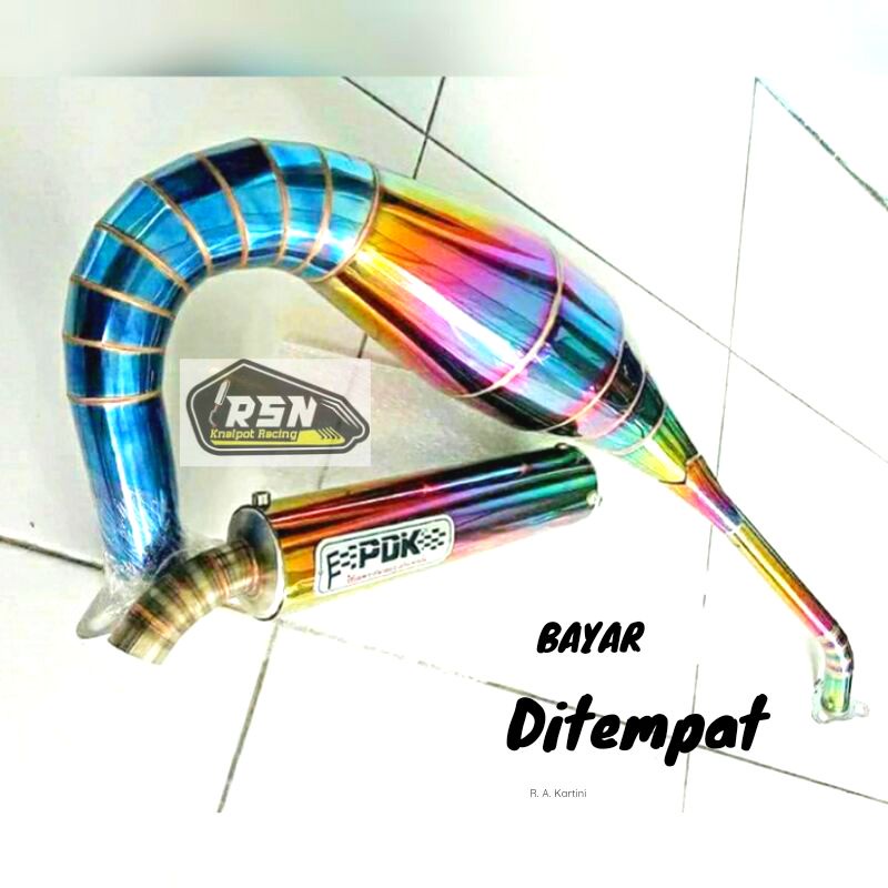 Knalpot PDK Stainless kolong Rx king Rx Spesial rx k pelangi
