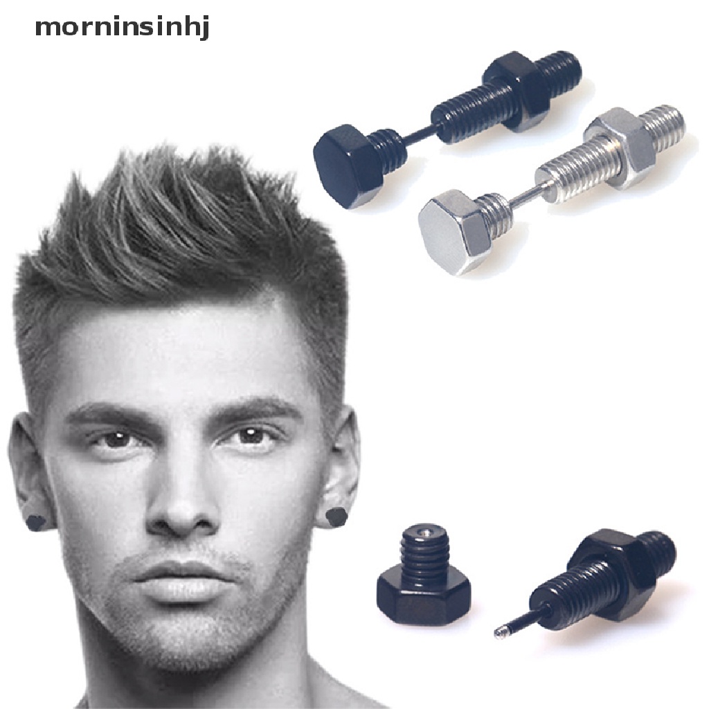 Mornin 1PC Ear Plug Pembesar Lubang Tindikpiercing Telinga Bentuk Spiral Gaya Punk Untuk Priawanita