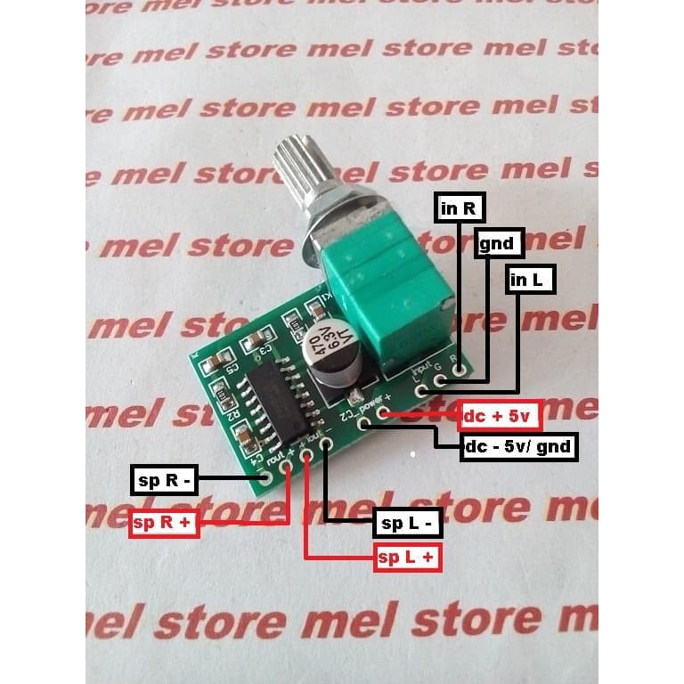 Pam8403 Super Mini Digital Amplifier Class D Dengan Potensiometer