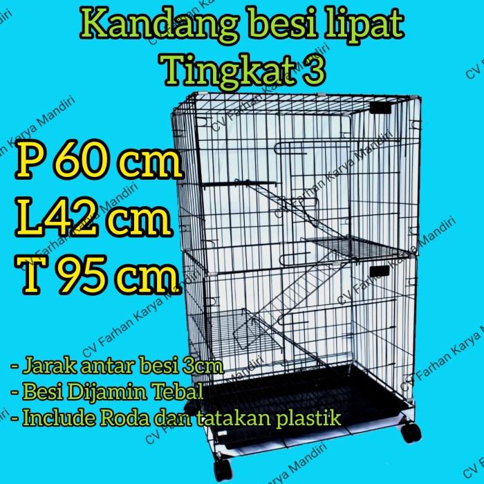 Kandang Kucing Kelinci Tingkat 3