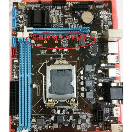 MB MOBO MOTHERBOARD XSTAR B75 SOKET 1155 USB 3,0 SATA3 SUPORT NVME