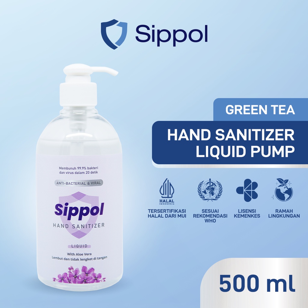 Sippol Hand Sanitizer Liquid 500 ml Pump