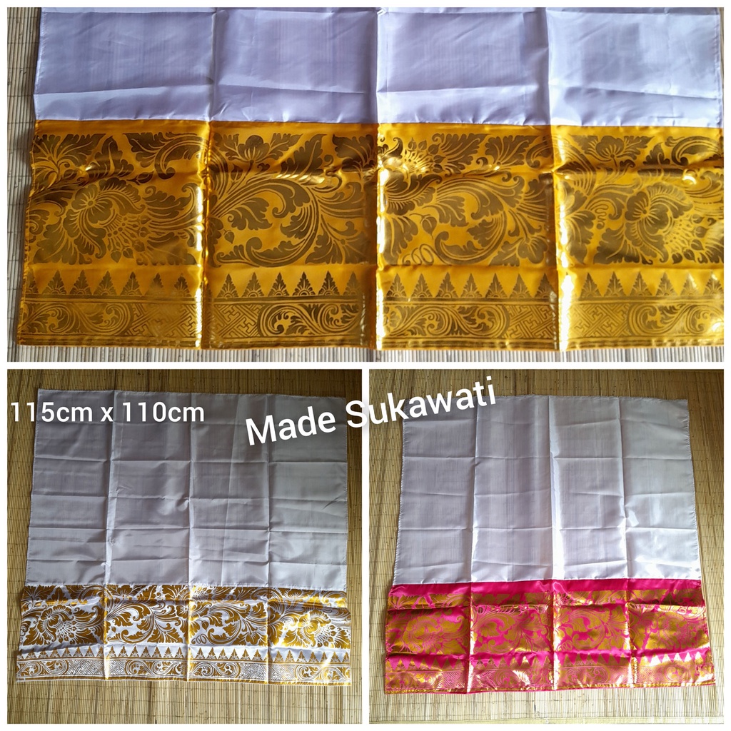 Kain tapih Satin lembaran untuk daleman tari adat bali
