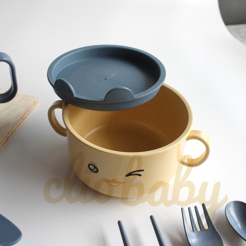 SET Perlengkapan makan anak SET tempat makan anak lucu Set piring anak sekat murah Tableware Anak