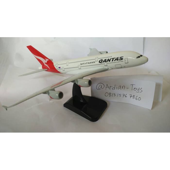 Miniatur Pesawat Garuda - Diecast Pesawat Jet - Diecast Pesawat Miniatur Pesawat Qantas Airbus 380