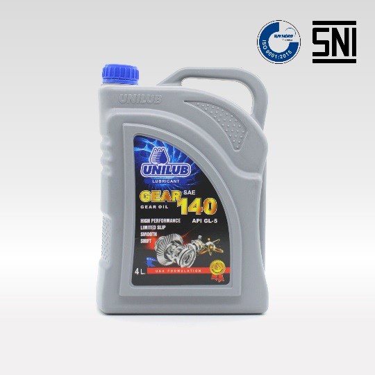 Oli Mobil Pelumas Gardan Unilub Gear Oil SAE 140 API GL-5 - 4 Liter