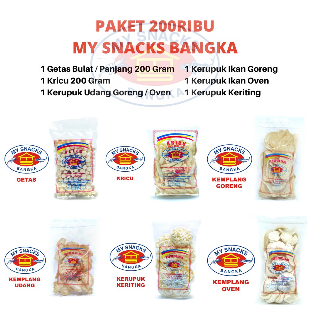

Paket Spesial 200 Ribu My Snacks Bangka
