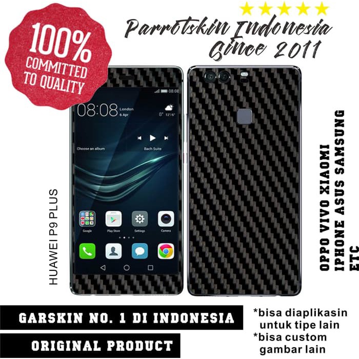 Garskin Skin Huawei P9 plus Carbon Kevlar Texture