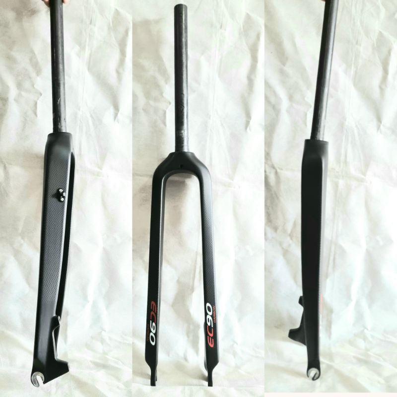 EC90 Fork Carbon Rigid MTB Disc Brake Fork Full Carbon Hybrid OS Garpu Fork Sepeda EC90