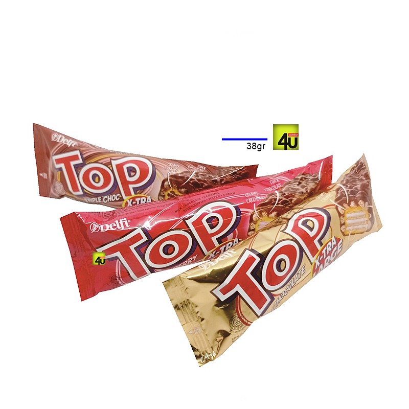 

TOP XTRA - Big Wafer Chocolate Crispy Caramel - 38gr DELFI