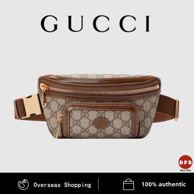 [Special offer] Gucci Gucci GG RETRO SERIES men's waist bag, women's bag, messenger bag, small bag