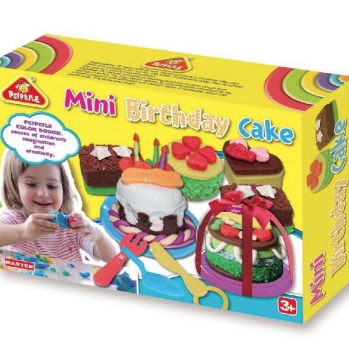 Peipeile Mini Hamburger / Mini Birthday Cake Dough Set / Mainan Anak