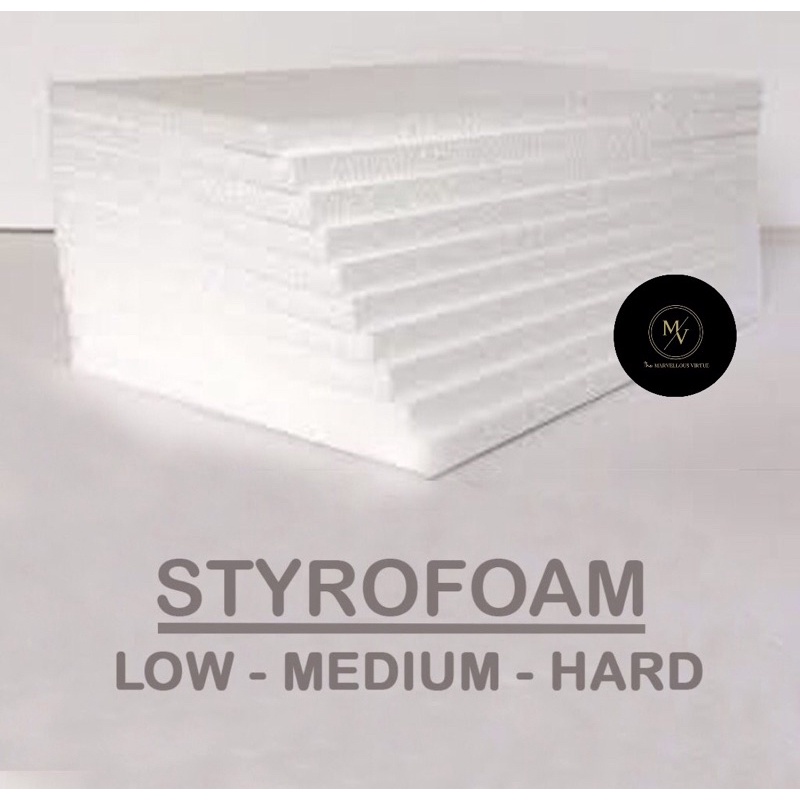 Styrofoam NEW (BUKAN BEKAS) ORIGINAL 100x50, Styrofoam lembaran, Styrofoam Hard, Styrofoam Medium, S