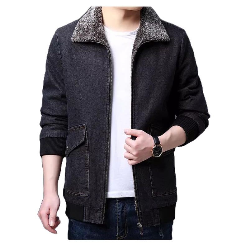 JAKET SHERPA BULU PRIA TERBARU JAKET DENIM
