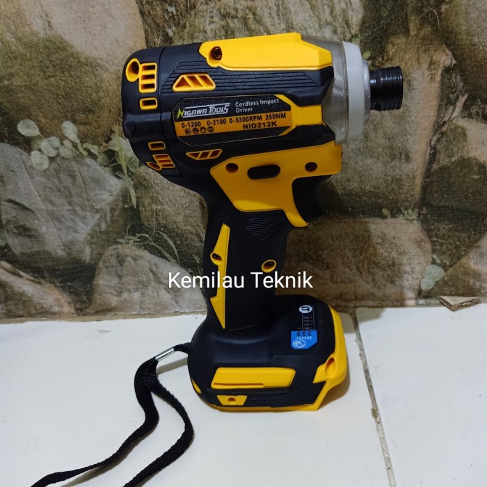 Mesin Bor Mesin Bor Cordless Obeng Impact Screw Driver Nagawa Nid213K Brushless