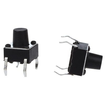 TACTILE BUTTON 8MM PUSH ON 6X6X8MM MOMENTARY SWITCH