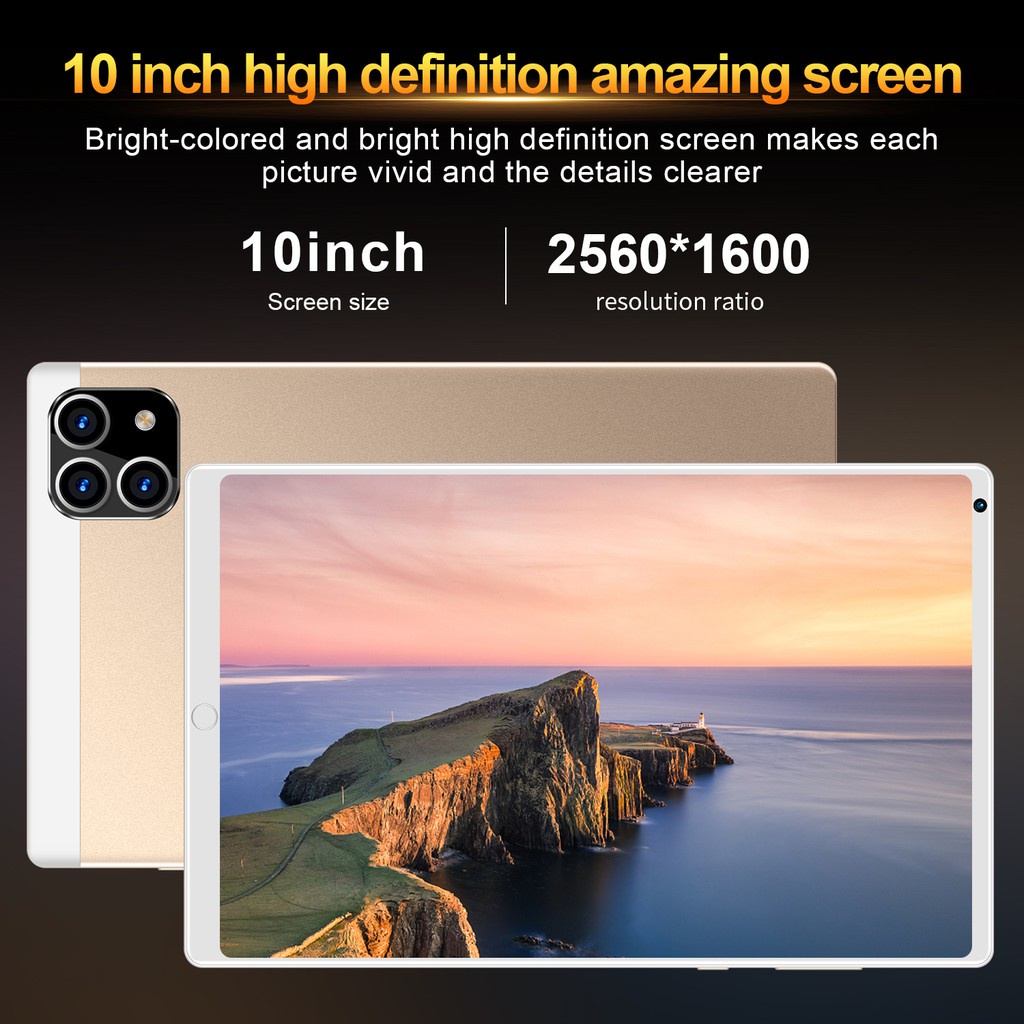 Asli Tablet murah PC Asli Baru 10.1 Inci 12GB + 512GB Tablet 10-core Android  tablet windows Layar Full Screen Layar Besar Wifi 5G Dual SIM Tablet Untuk Anak Belajar,Tablet Gaming Murah