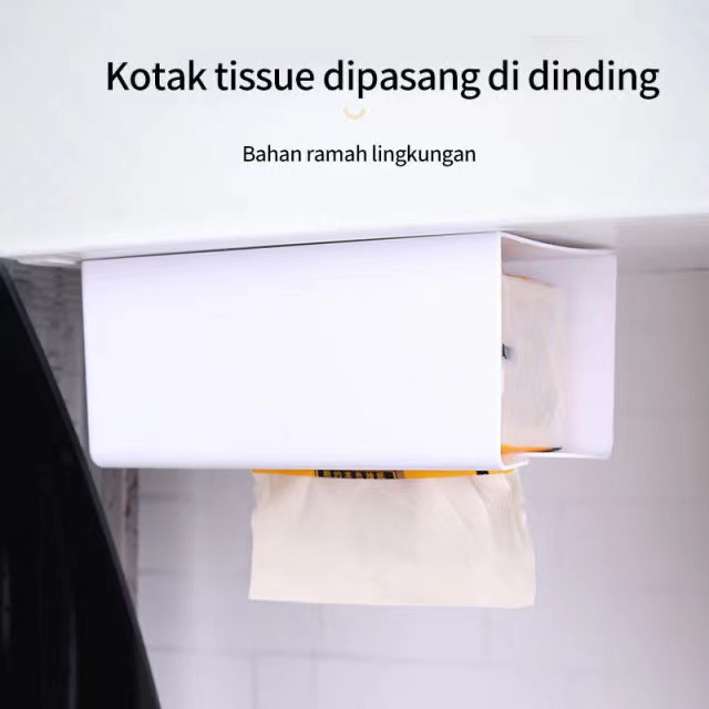 [OL] Tempat Kotak Tissue Tisu Tempel Dinding Dapur Toilet