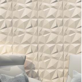 Wallpaper 3D Foam Sticker Motif Panel Diamond Triangle Premium High Quality / Wallfoam Stiker Dindin