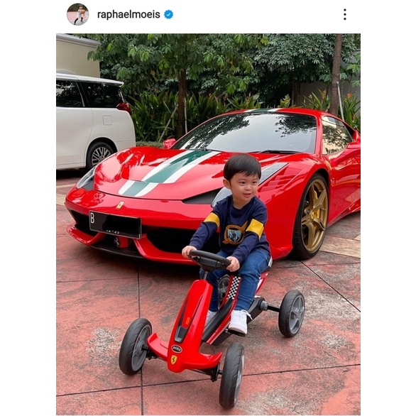 Pliko Ride On Ferrari Go Kart - Mainan Anak