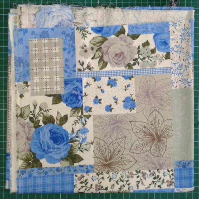 Kain Kanvas Linen Motif Bunga-bunga