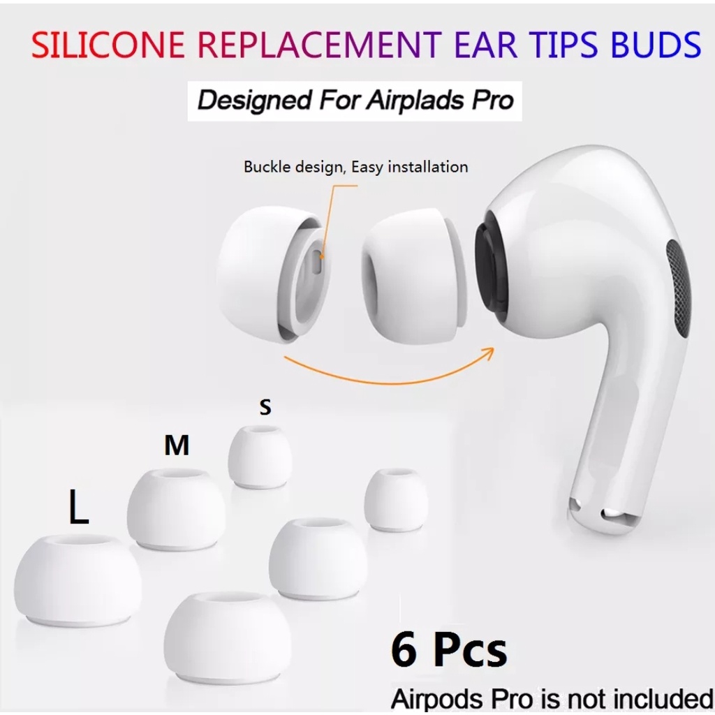 Ear Tips Buds UNTUK AIRPODS PRO Silicone Replacement 3 Size Eartips