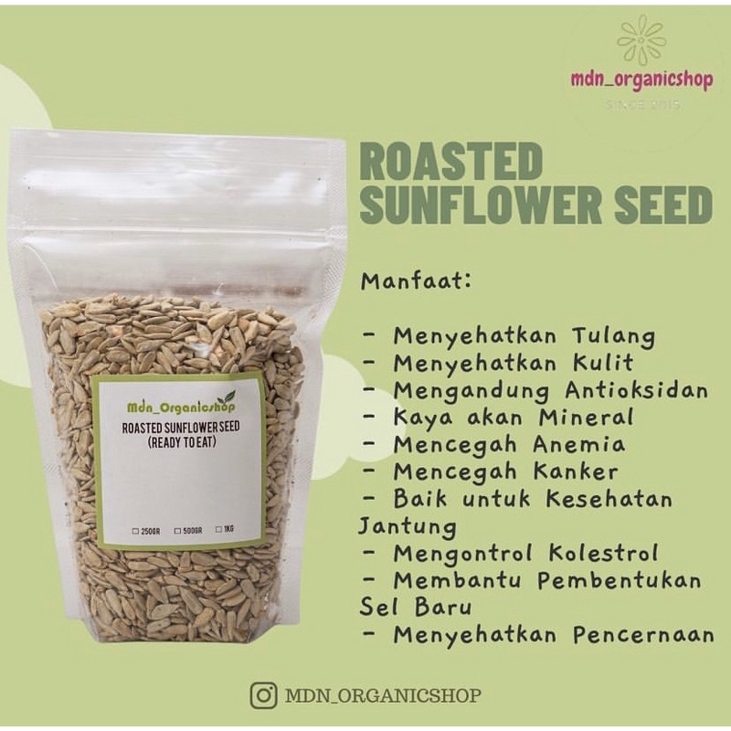 

Roasted Sunflower Seed/Biji Bunga Matahari Panggang 250g