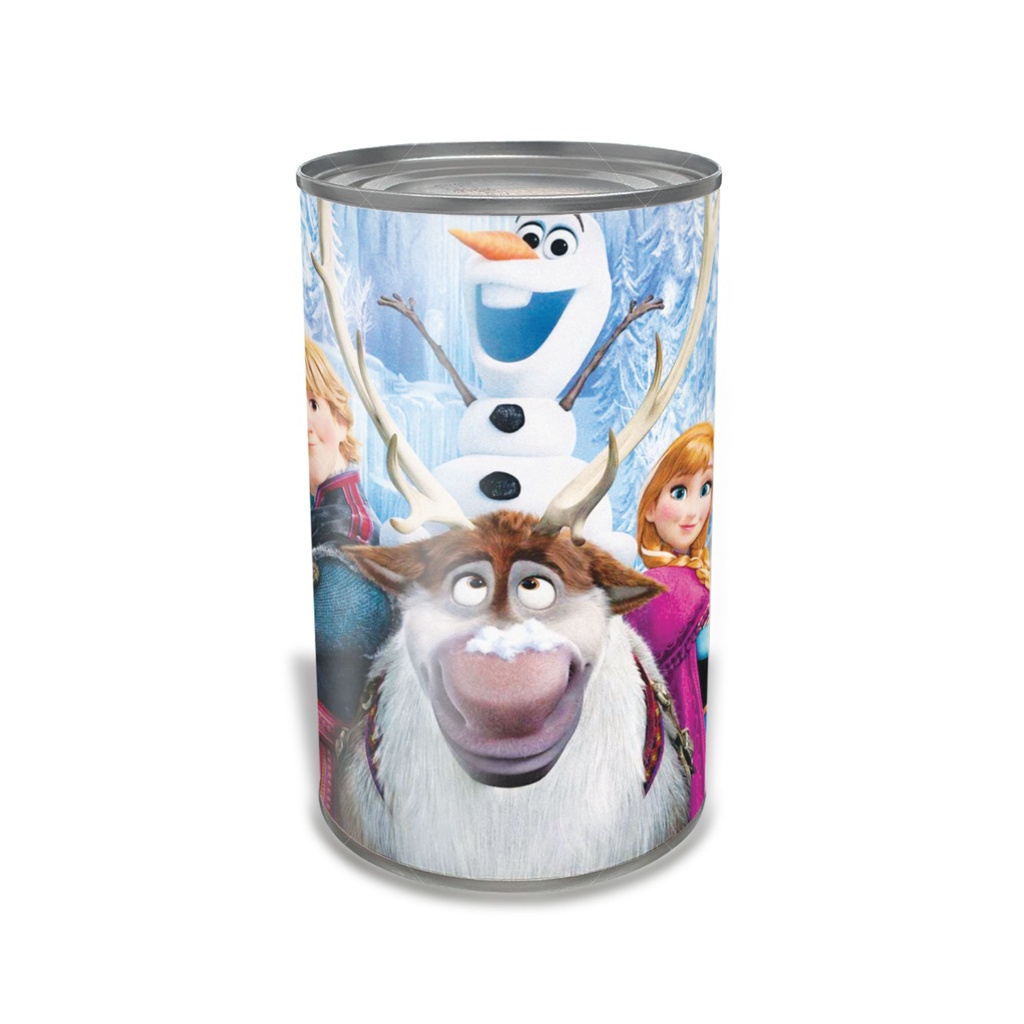 CELENGAN KARAKTER UNIK SOUVENIR KADO / CELENGAN KALENG BUKA TUTUP - FROZEN-FROZ 005