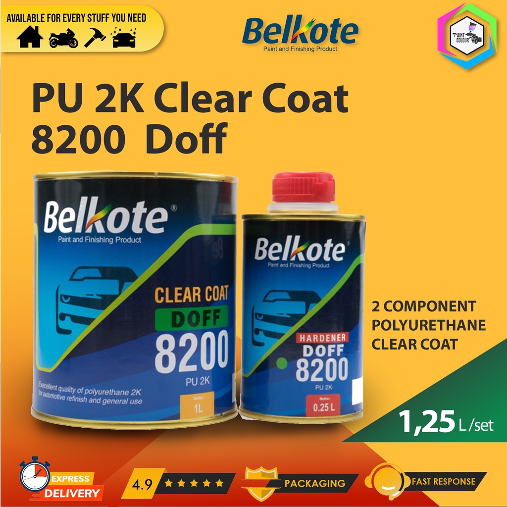 Clear / Pernis Belkote PU 2K 8200 DOFF 1,25 Ltr