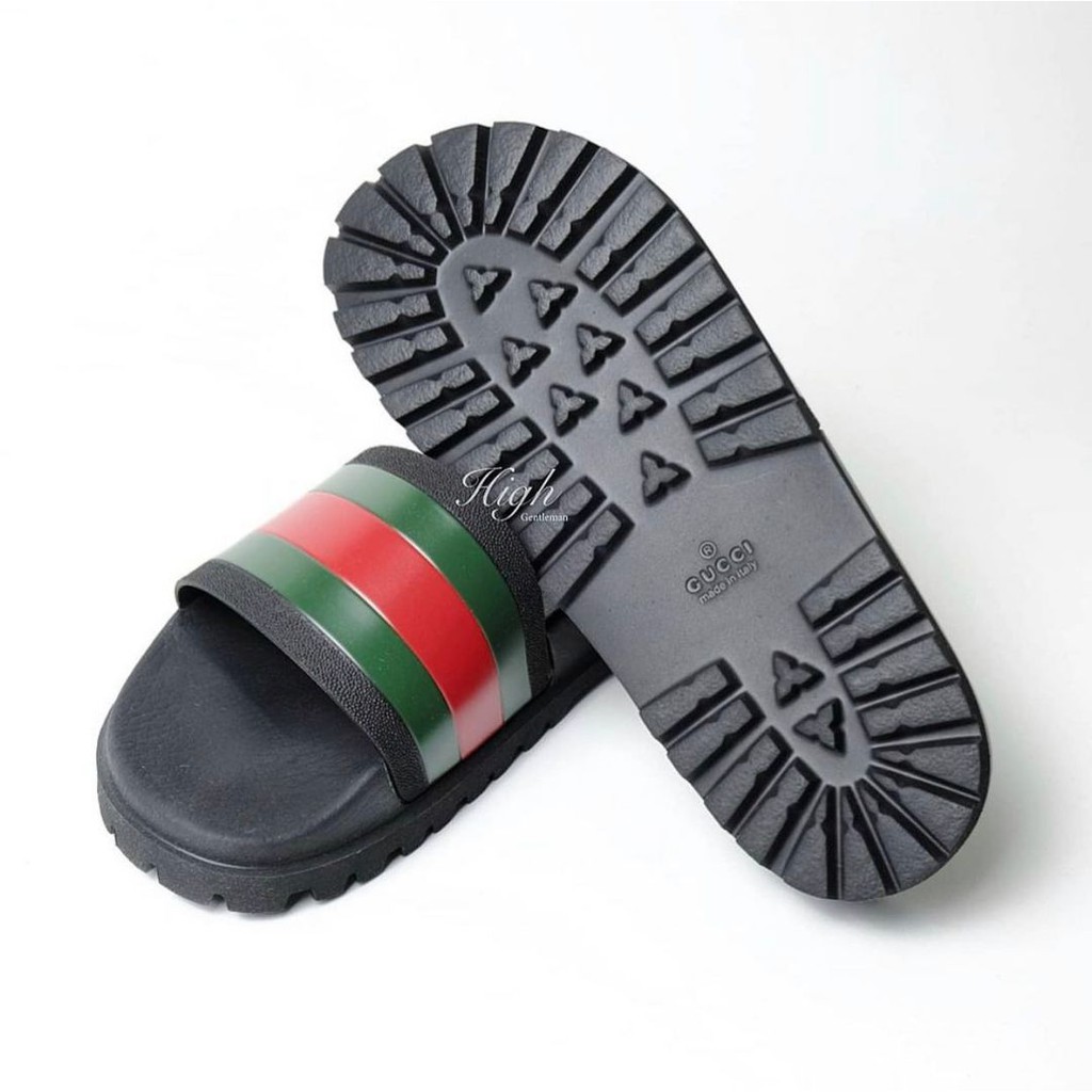 GG Trail Rubber Slides OG Black 100% Authentic