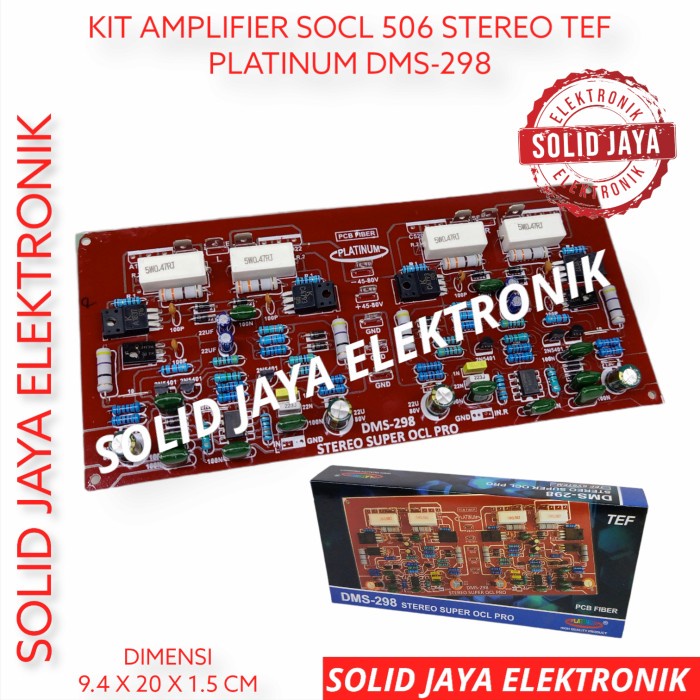DRIVER SUPER OCL SOCL 506 STEREO TEF POWER AMPLIFIER DMS 298 PLATINUM