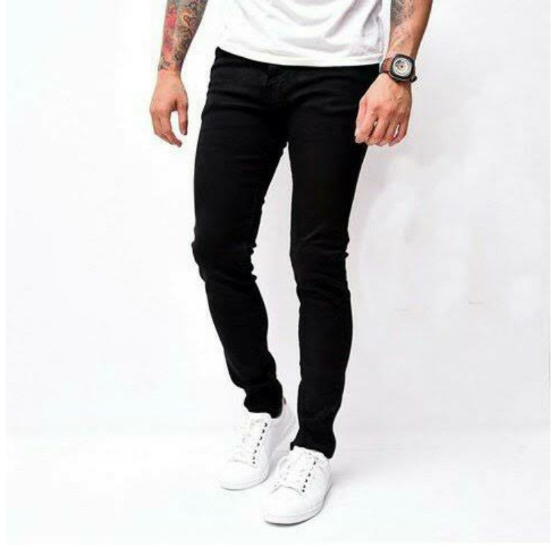 celana panjang pria slim fit jeans/ jeans pria pensil termurah