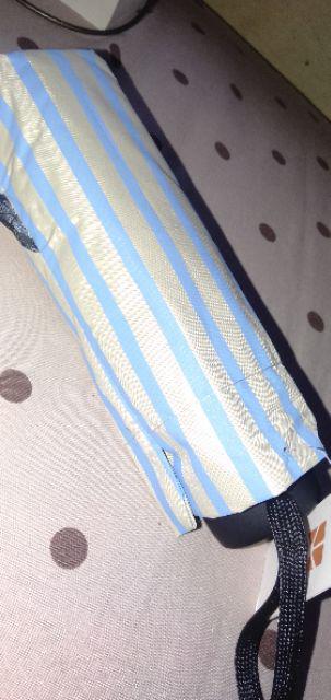 Payung Lipat 5 Mini Motif Garis - Antiuv - Lapis Hitam - Grc - 593