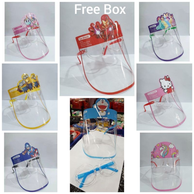 Face Shield anak/face shield kacamata anak karakter