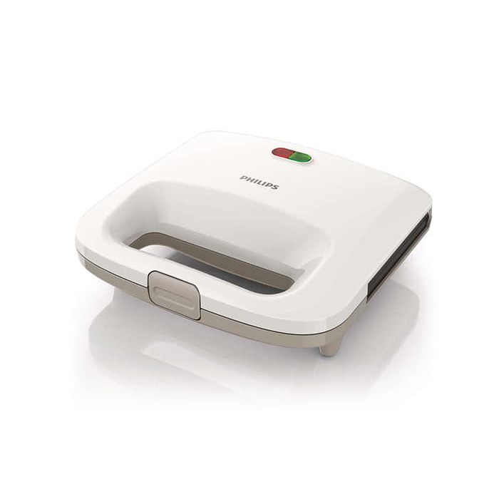 Philips HD2393|02 Sandwich Maker - Pemanggang Roti 2 Slot, Putih