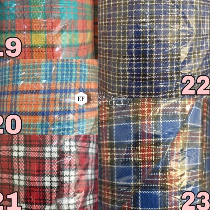 Langsung Kirim KAIN KATUN KOTAK KOTAK SERAGAM SMP SD SMA