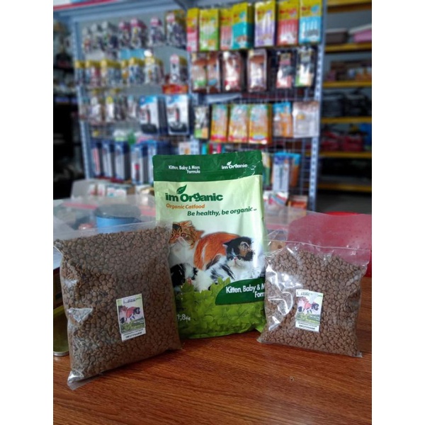 Im Organic Kitten Baby &amp; Mom 500G Repack / Makanan Kucing Im Organik Kitten Baby And Mom 500G