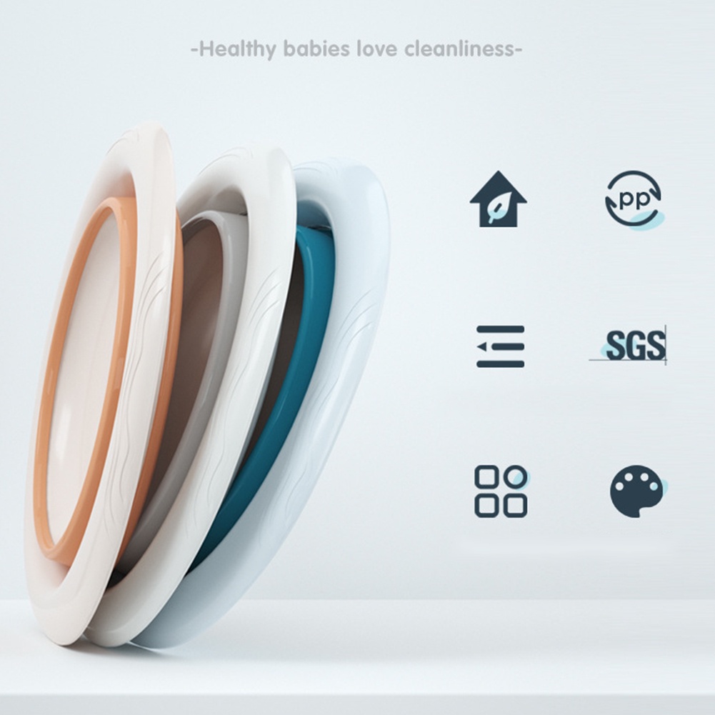 Baskom Lipat Portabel Multifungsi Baskom Plastik Lipat  Portable Silikon Baskom