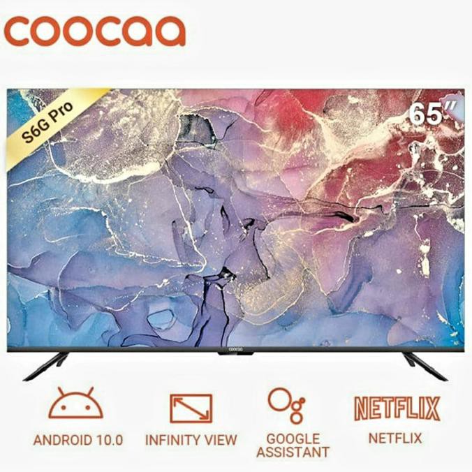 Ready&Siapkirim Led Tv 65 Inch Coocaa 65S6G Pro Smart Android 10.0 4K Uhd Tv