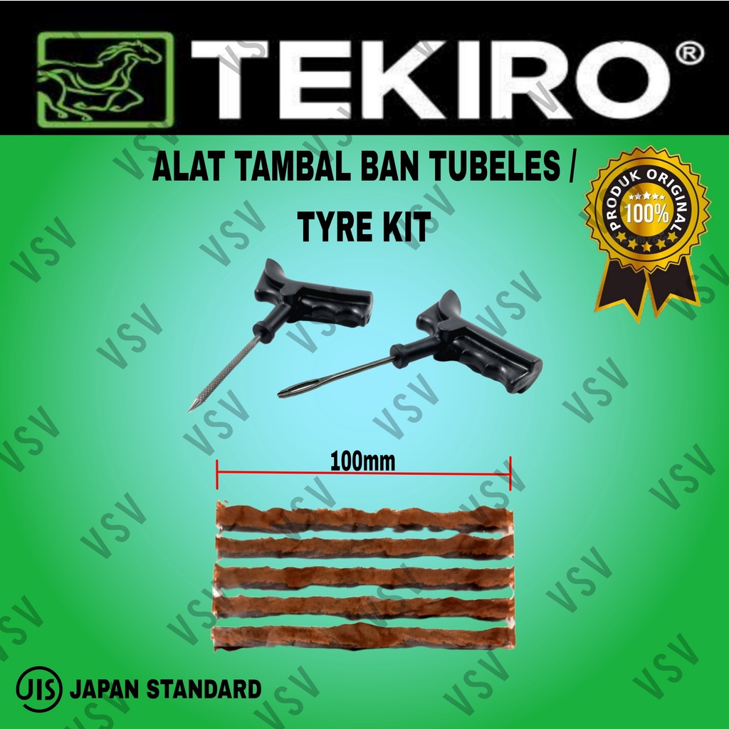 Tekiro Alat Tambal Ban Tubless Tambal Ban Bocor Tubeless Tyre Kit