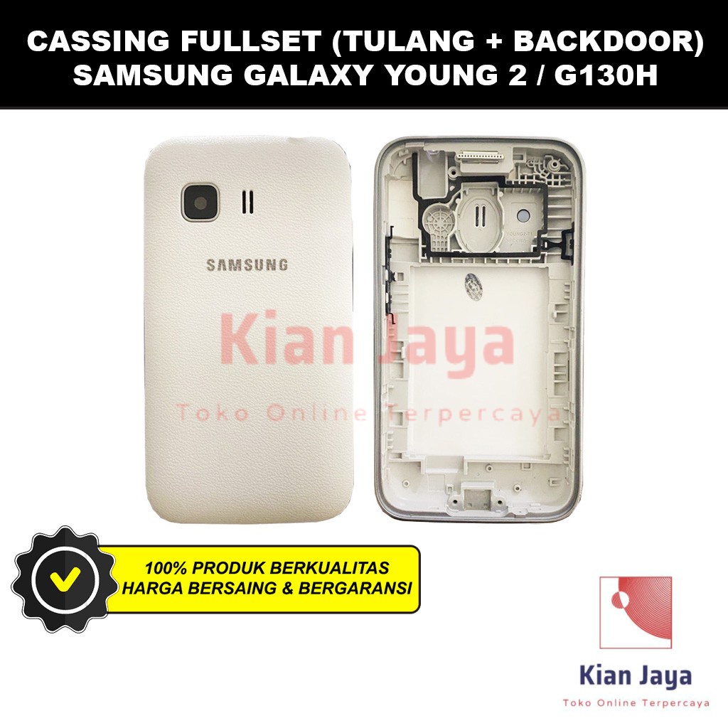 Cassing Casing Housing Fullset Hp Samsung Galaxy Young 2 G130H G130 Original