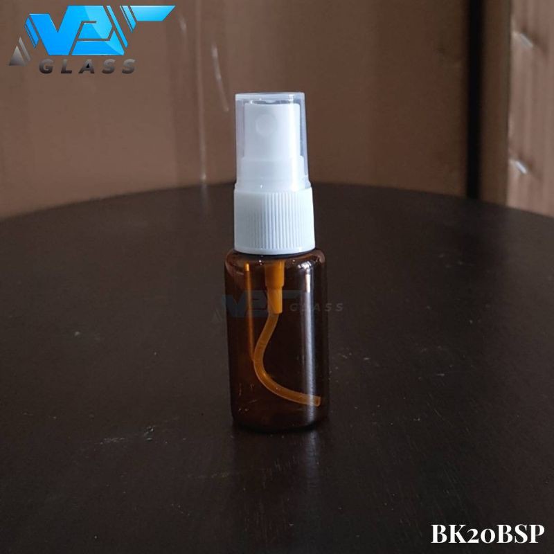 botol spray 20ml kaca coklat / amber / botol kaca 20ml tutup spray