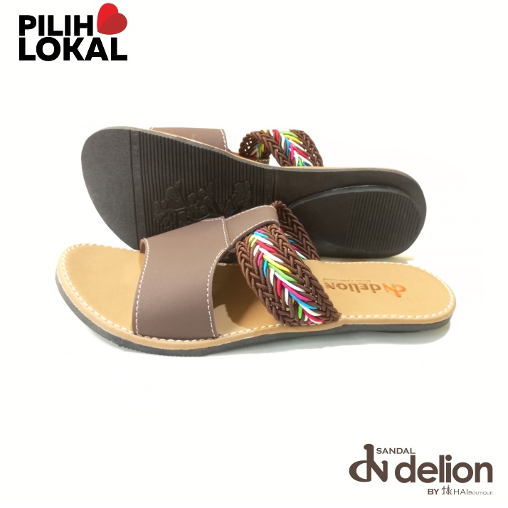 Sandal Wanita Perempuan Selop Karet Murah Terbaru 2022 Casual Sendal Slop Kokop Slide Cewek Cewe Kekinian Remaja Dewasa Warna Coklat Sandal Teplek Kulit Tali Anti Licin Non Slip Flat Lokal Tasikmalaya Korean Style Terlaris Termurah Alas Empuk Kasual Lucu