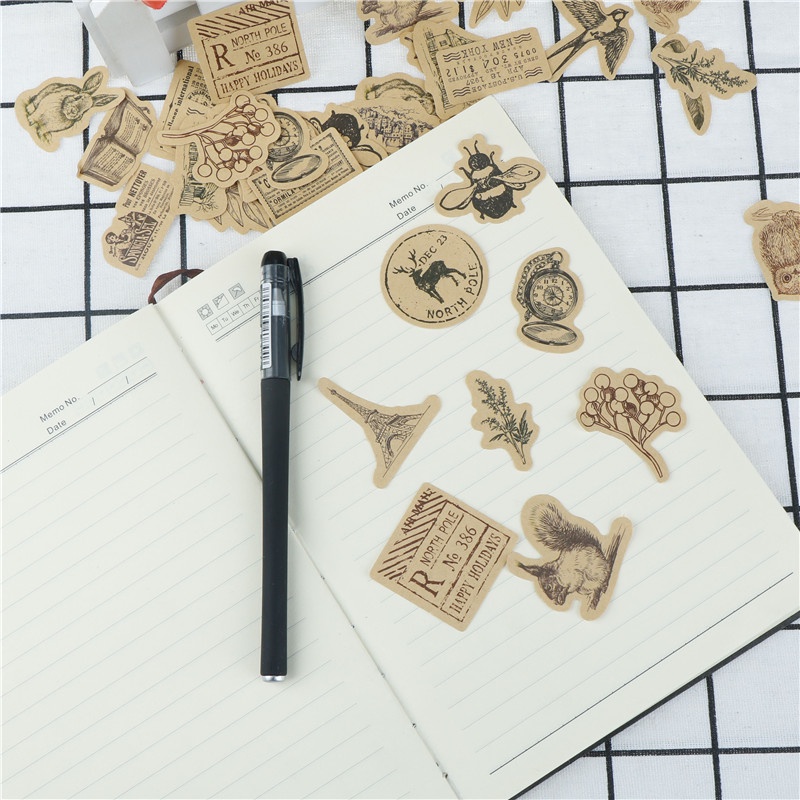 {LUCKID}46pcs All Things In The World Label Stickers DIY Diary Album Decor Stickers