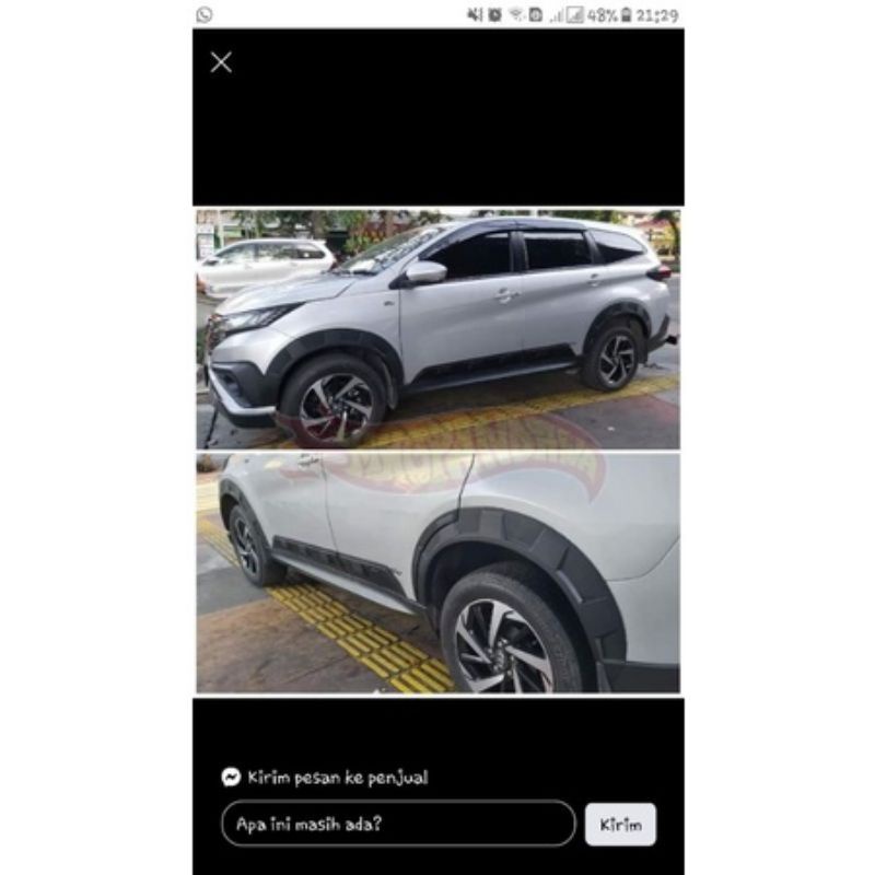 list body mobil Rush Terios model rock ford