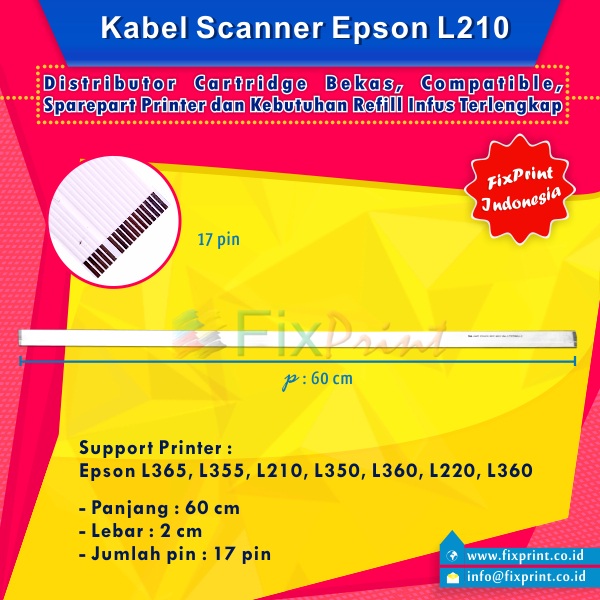 Kabel Head Scanner Epson L210 L220 Flexible Cable Printer L350 L360 FPTS773
