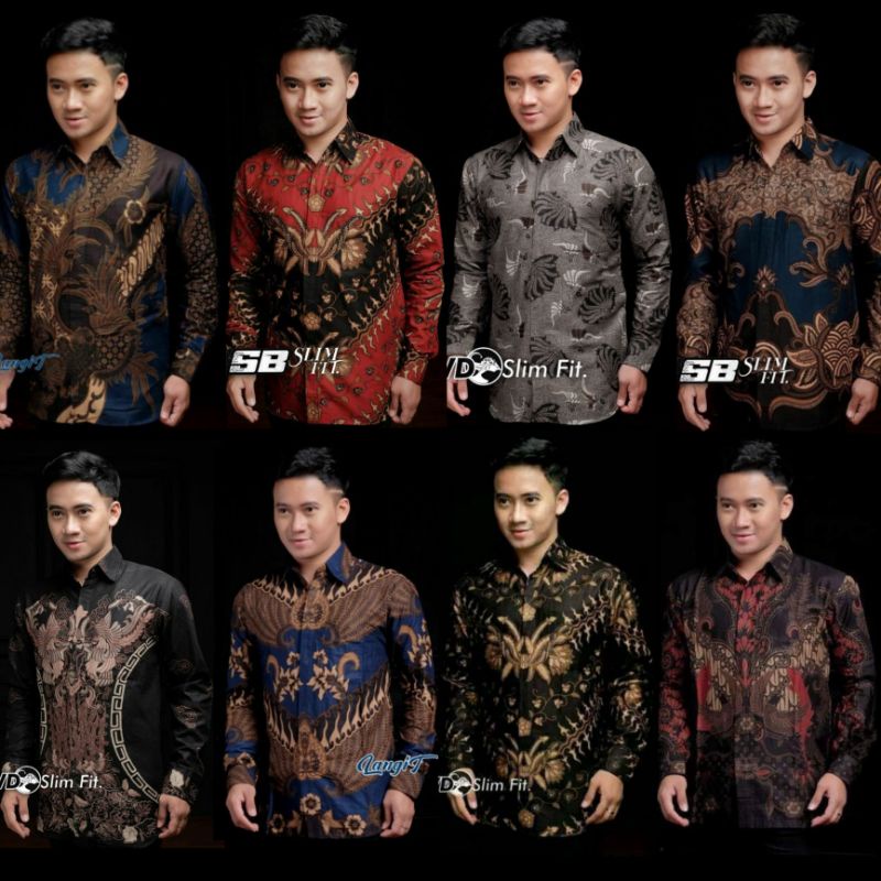 Kemeja batik lengan panjng  M L XL XXL