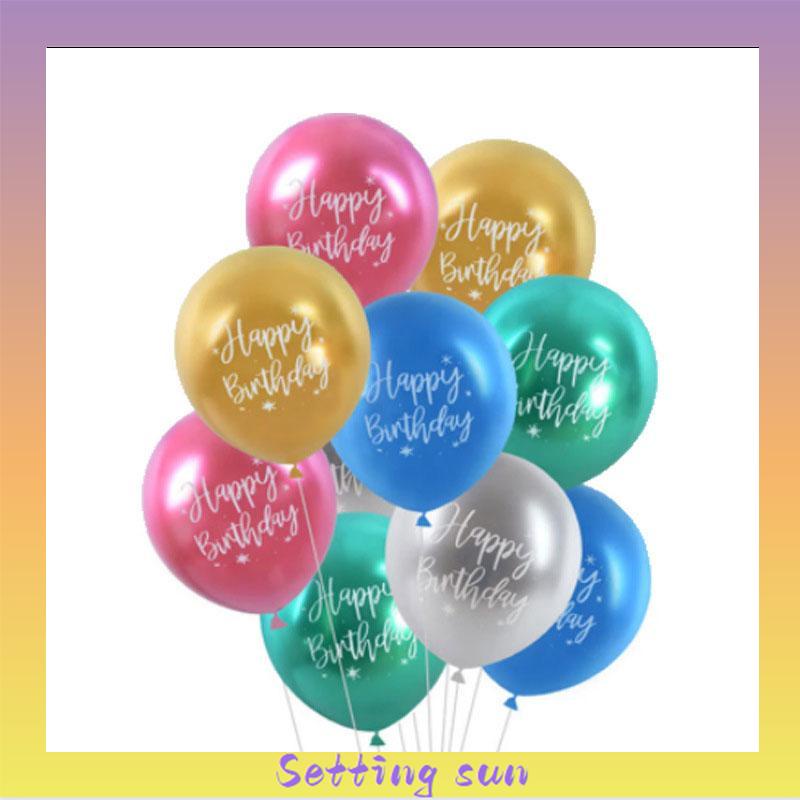 Balon Latex Tulisan Happy Birthday 12inchi TN