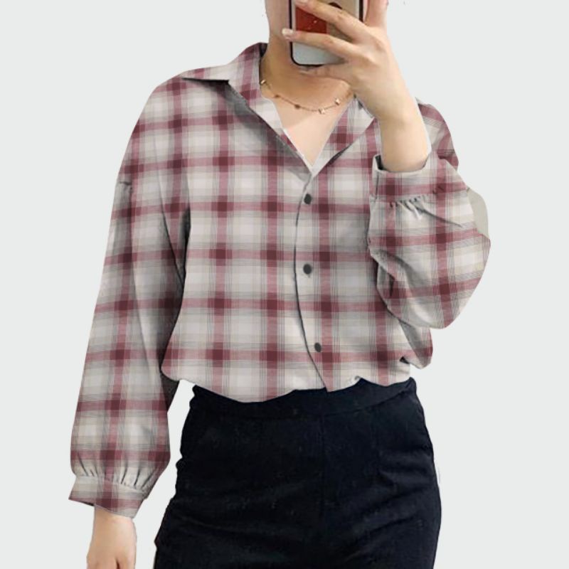kemeja guilen jumbo ld 120 cm/kemeja wanita jumbo terbaru/atasan kemeja jumbo/kemeja jumbo viral-G jum ktk new maron