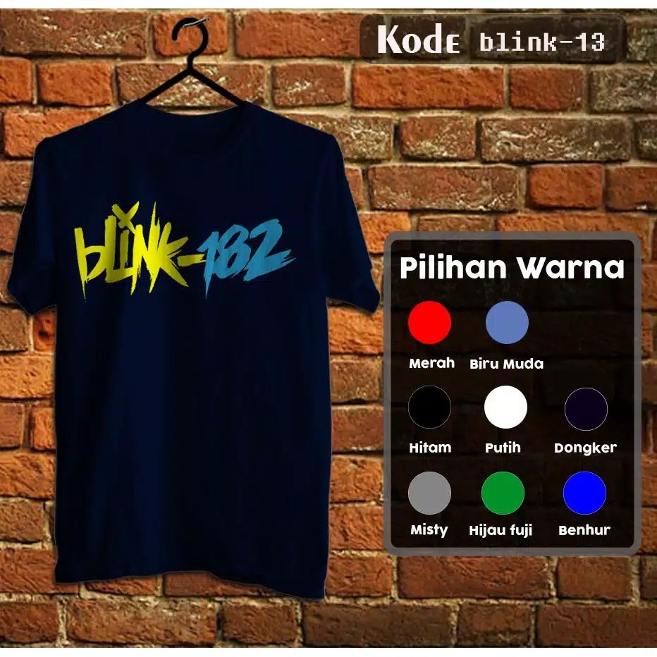 Kaos Distro Tshirt Distro Anime Musik Blink 182 Limited Series 01